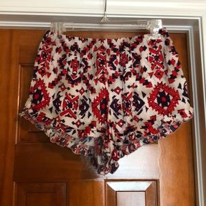 Printed Flowy Shorts